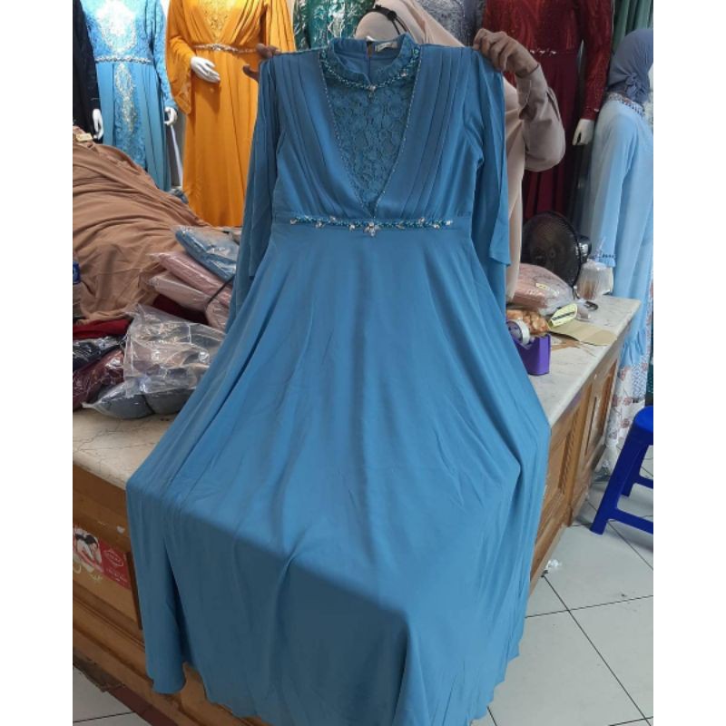 gamis kayla premium / gamis terbaru / gamis pesta mewah / gamis kondangan terbaru /gamis pesta jumbo