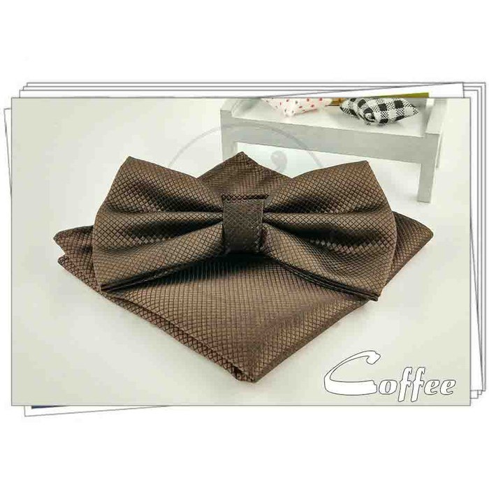 

Produk Terbaik - Dasi Kupu Kupu Set Pocket Square Sapu Tangan Import Warna Coklat Tua