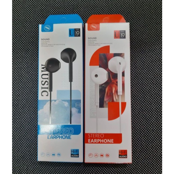 Handsfree /Headset Macaron U34 Headset Oppo Vivo Xiaomi Samsung Handsfree Termurah