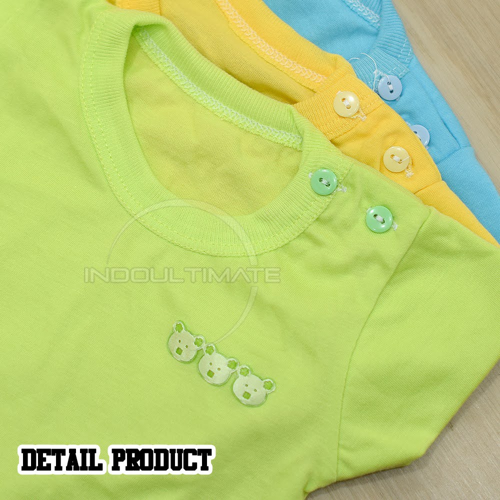 Kaos Anak Bayi Balita Cotton Baju Harian Bayi Oblong Setali Polos BC-032KK Pakaian Bayi Atasan Bayi