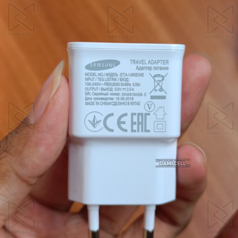 Charger Samsung Galaxy Original 100% Output 5V/2A Micro USB 10W