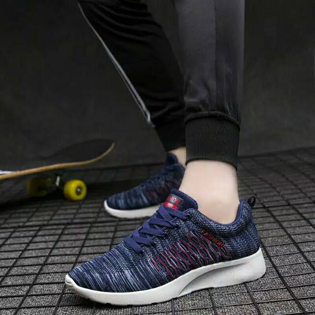 SEPATU PRODUK BARU !!! IMPORT SEPATU FASHION RAIN !!! - NAVY