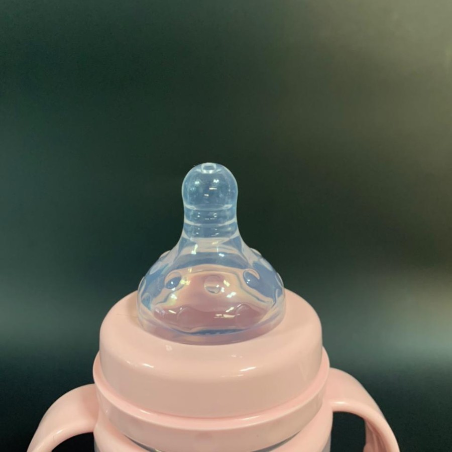 baby botol susu bayi 150ml feeding bottle milk gagang plus sedotan