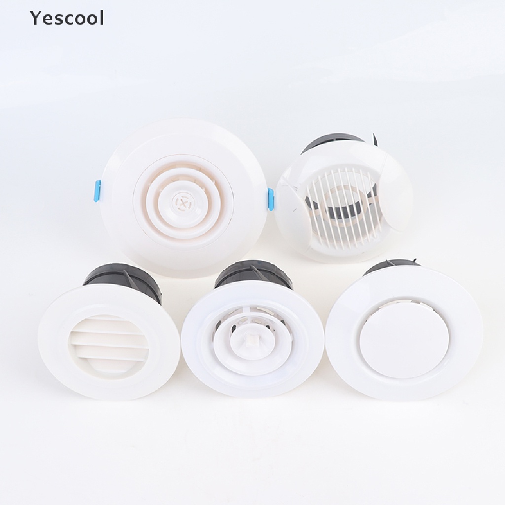 Yescool 1pc Cover Ventilasi Udara Bahan ABS Bentuk Bulat Untuk Plafondinding