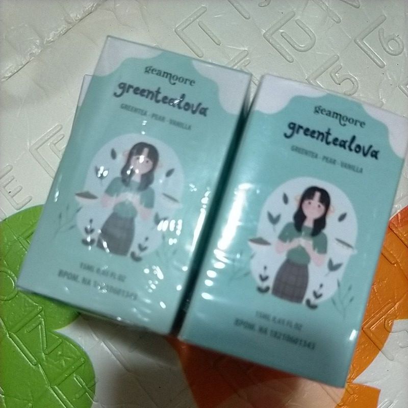 parfum geamoore//seri addict//greentea lova//15ml