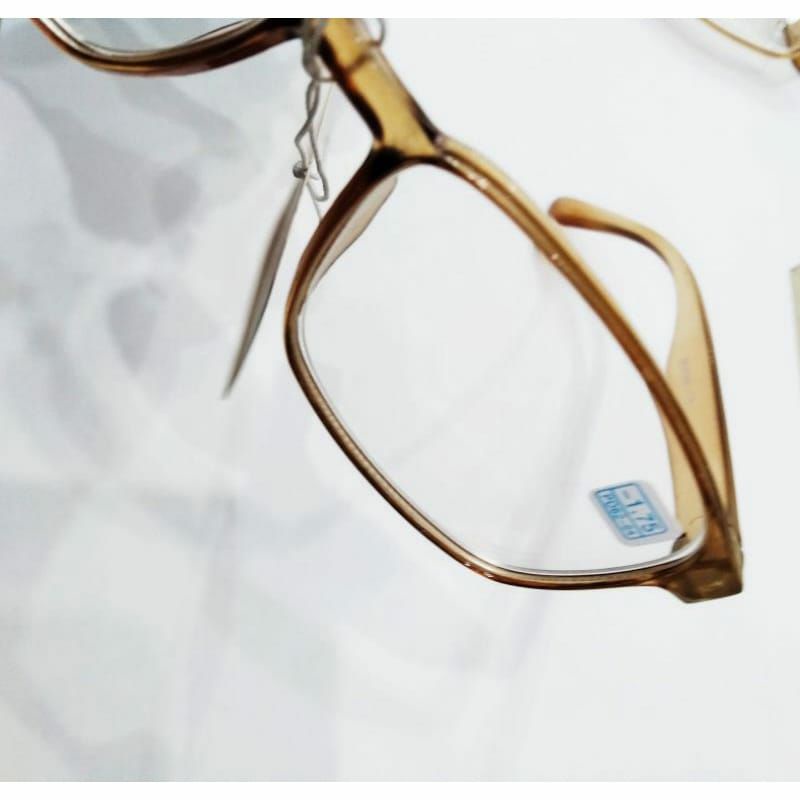 Kacamata Rabun Jauh Minus/Frame Coklat Pria Wanita