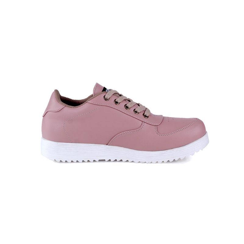 ORIGINAL Sepatu Casual Sneakers Wanita Dewasa Putih Pink Terbaru Premium Material | Sepatu Sport Cantik Kekinian | Sepatu Olahraga Cewe | Sepatu Distro | Sepatu Style Korea Japan Simple Elegan