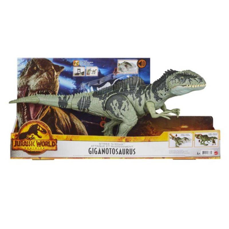 Mattel Jurassic World Strike 'N Roar Giganotosaurus