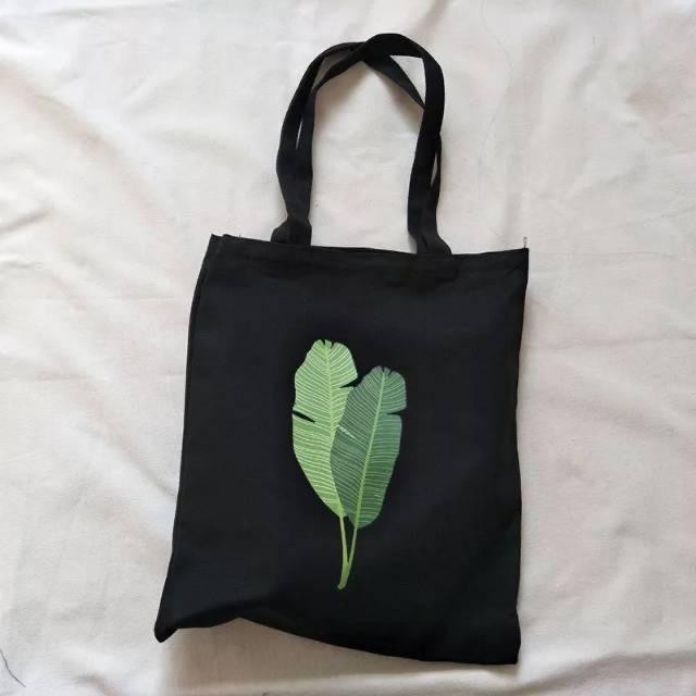 FINOM GINA - Tote Bag Wanita Korean Style Green Leaf