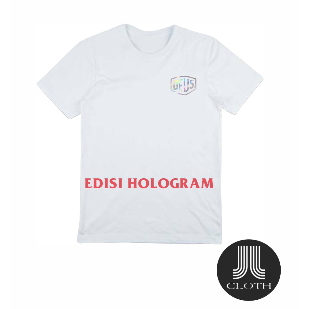 TSHIRT BAJU KAOS DISTRO PRIA WANITA DEUS LOGO HOLOGRAM COTTON COMBED 30S