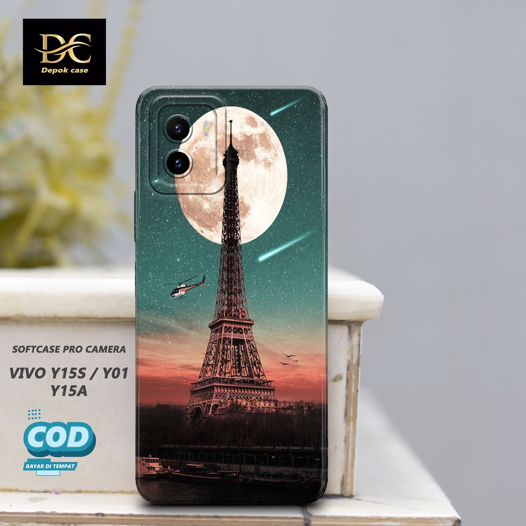 Case Vivo Y15s / Y01 / Y15A Terbaru - Fashion Case PARIS- Casing Hp Vivo Y15s / Y01 / Y15A Terbaru -