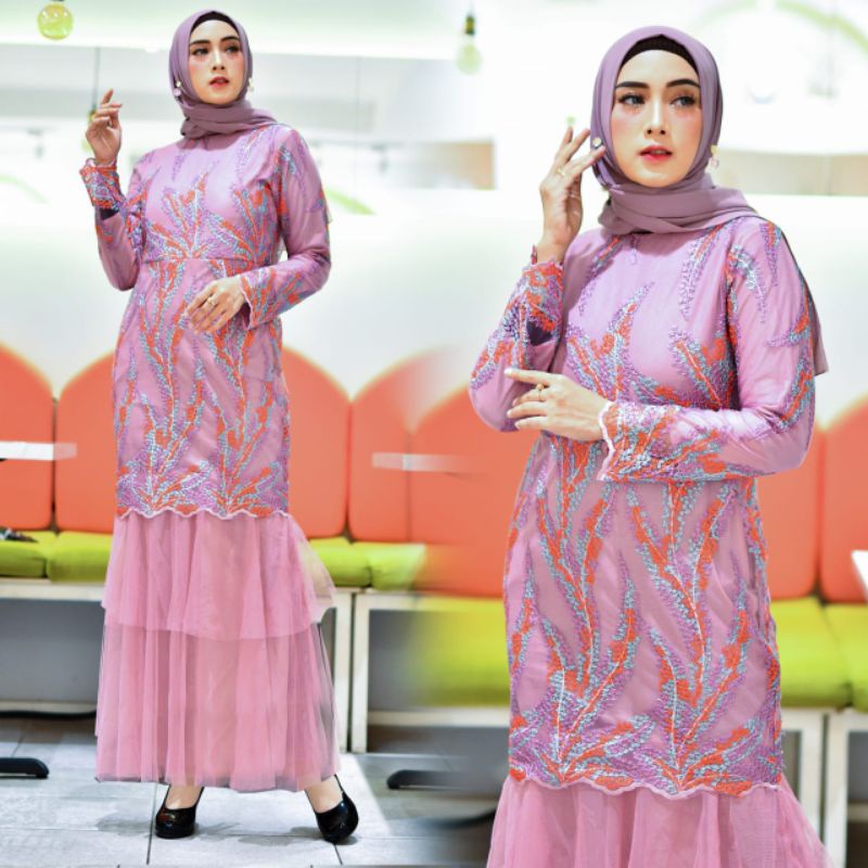 GAMIS DUYUNG TUTU CAYRA//GAMIS PESTA//GAMIS//GAMIS TILLE//GAMIS KONDANGAN//FASHION MUSLIM//BAJU PESTA//GAMIS TERBARU//BY PELAMINAN BIRU