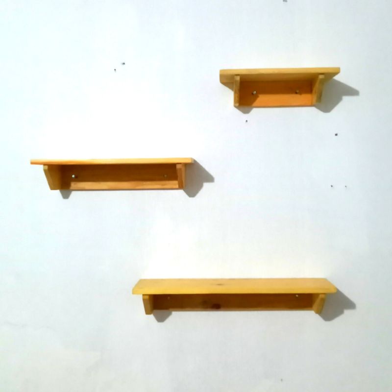 rak dinding kayu 50 cm hiasan dinding rak serbaguna organizer shelf