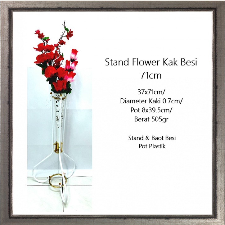 Stand/Pot Flower Kaki Besi 71cm