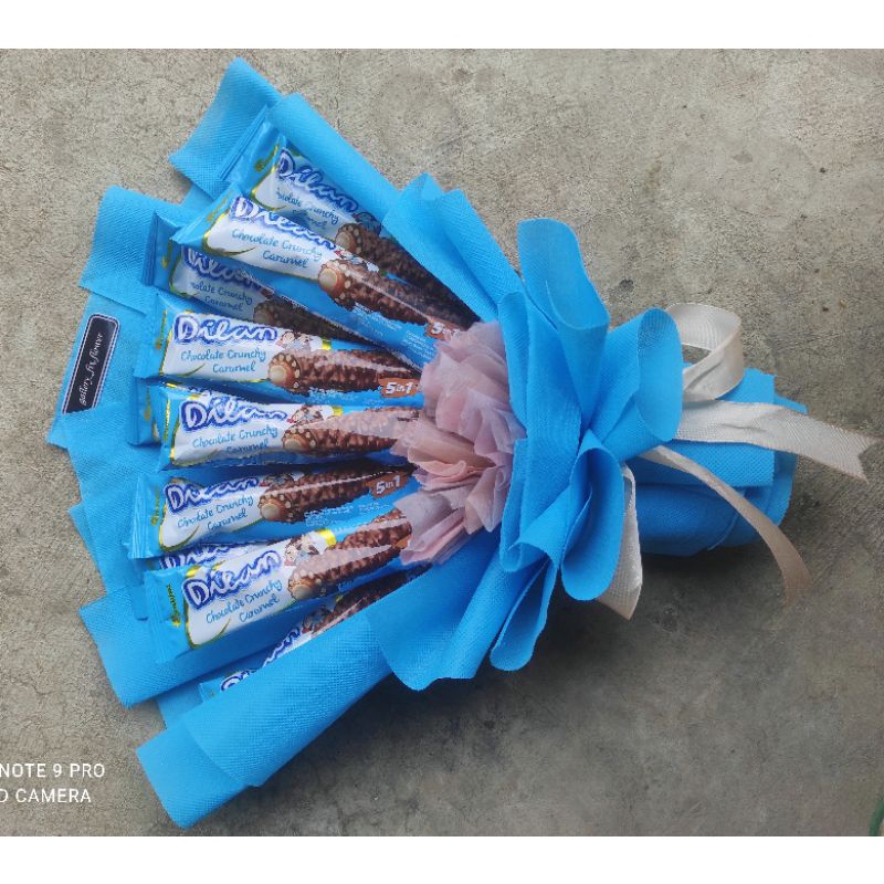 Bucket coklat/bucket snack biru/bucket coklat dilan/bucket murah