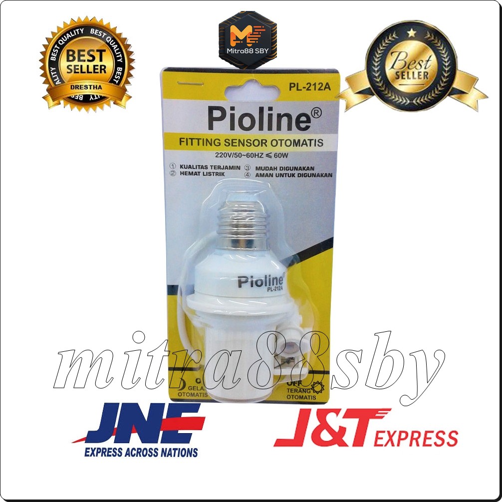 Mitra88sby fitting sensor cahaya otomatis untuk drat e27 Pioline