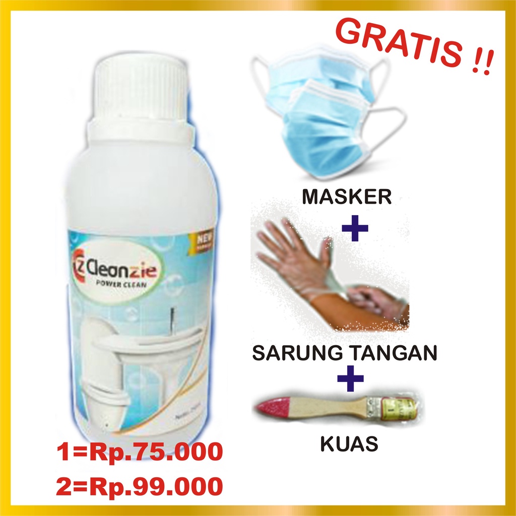 Pembersih Kerak Lantai, Porcelen, Keramik, Kamar Mandi, CLEANZIE Power Clean