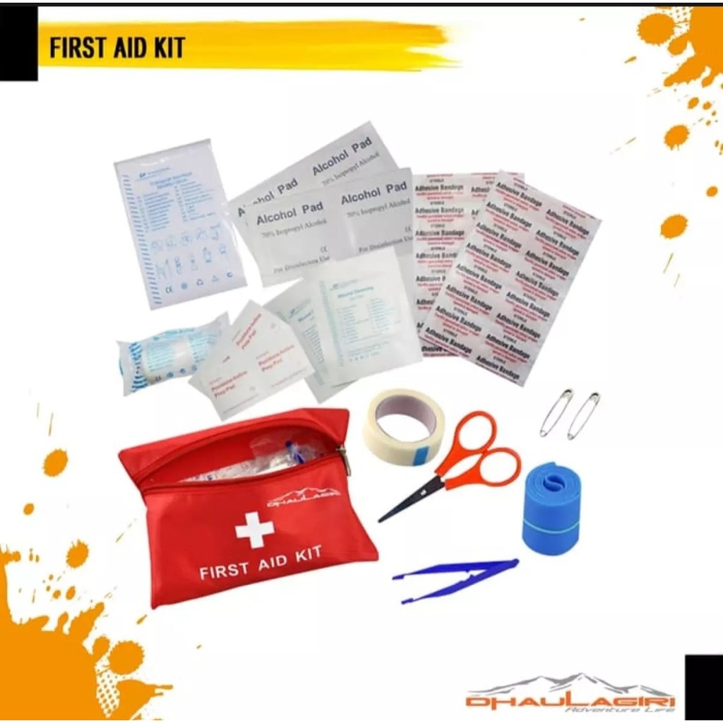 Bisa COD First Aid Kit Termasuk Perlengkapan - Obat Obatan Darurat - P3K