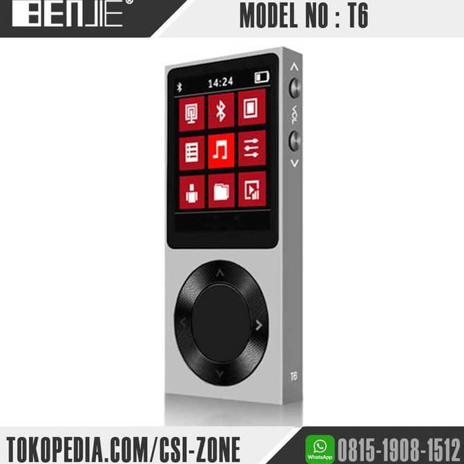 Benjie T6 Portable HIFI DAP / Digital Audio Player - Silver