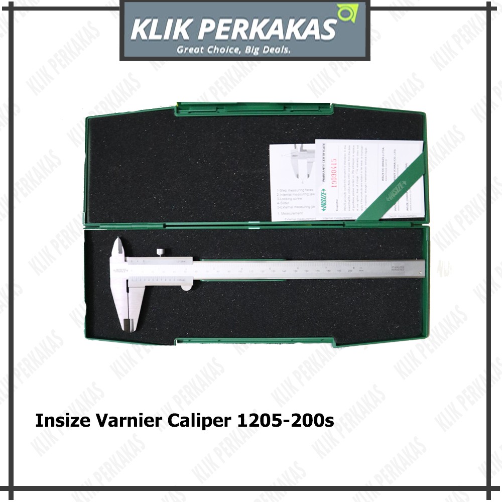 Insize Vernier Caliper 1205-200S  8&quot; Sigmat / Jangka Sorong Original