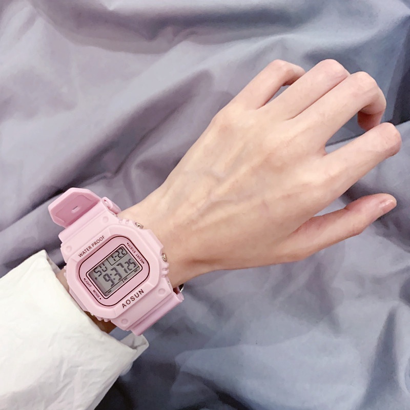 Jam Tangan Wanita A0078 Electronic Chrysanthemum Waterproof Watch