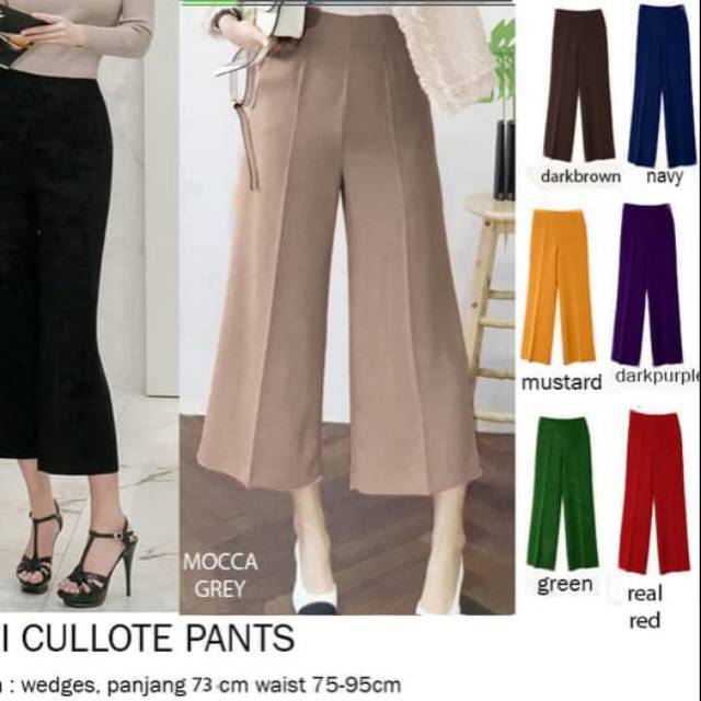 Midi Kulot Pants / Celana Midi Kulot
