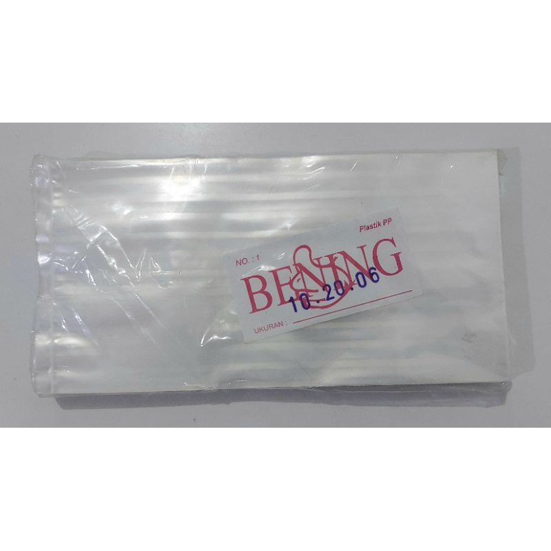 plastik PP tebal 06 uk 10x20