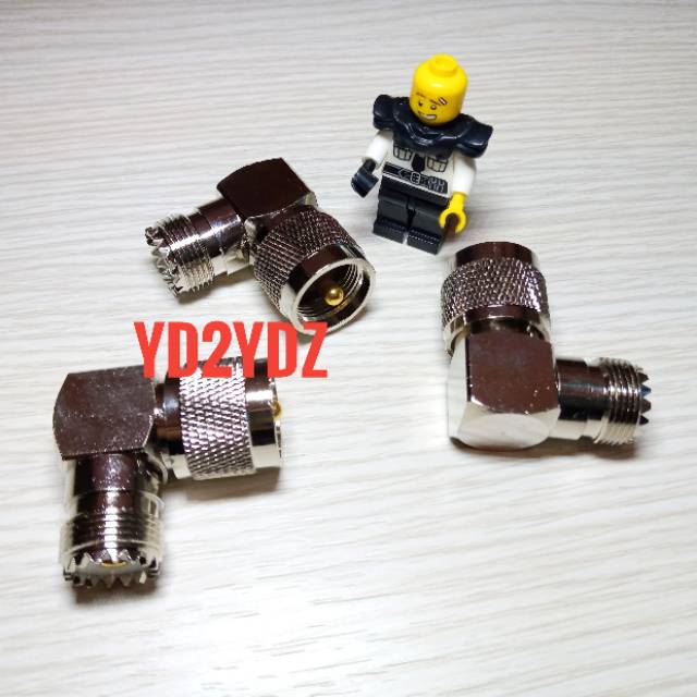 konektor konverter siku uhf so239 pl259 right angle adapter pl so-239 pl-259 male female connector radio rig booster antenna adaptor sambungan antena