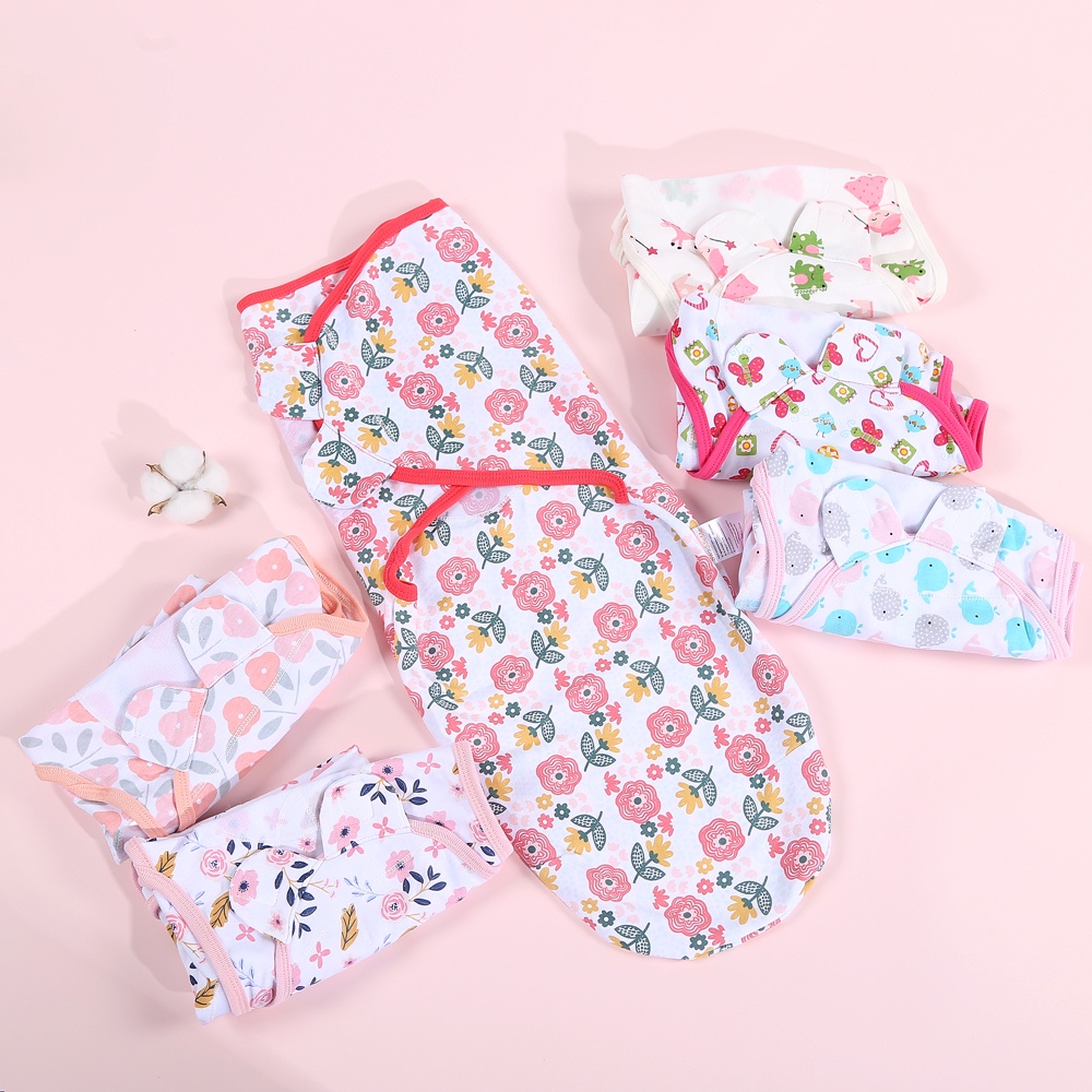 baby swaddle bedong bayi instant bisa pilih motif swaddle me  bedong bayi jumbo motif lucu baby girl baby boy