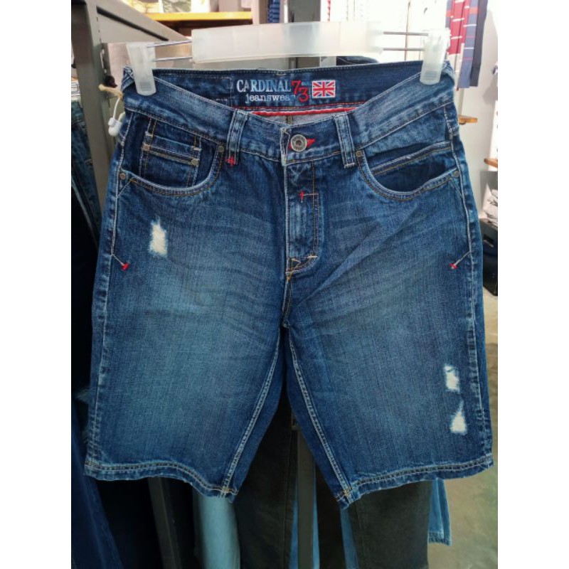 Celana pendek jeans standart pria/cowok cardinal original