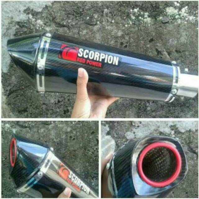 Knalpot scorpion cbr150r,satriafu,vixion,byson,dll