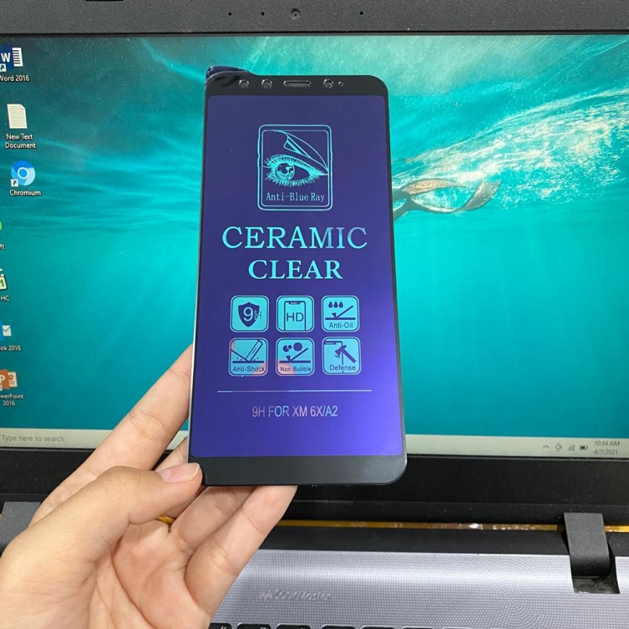 Tempered Glass Matte Ceramic Blue Ray Anti Radiasi semua type all type SEMUA TIPE