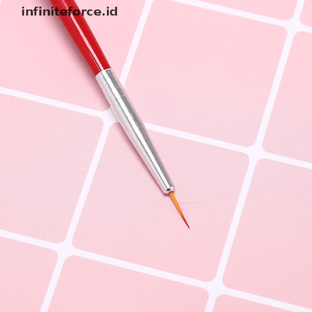 Infiniteforce.id 3pcs / Set brush pen liner Gambar Garis ultra Tipis Untuk nail art / manicure diy