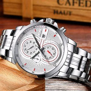 Jam Tangan Biden Silver 0085