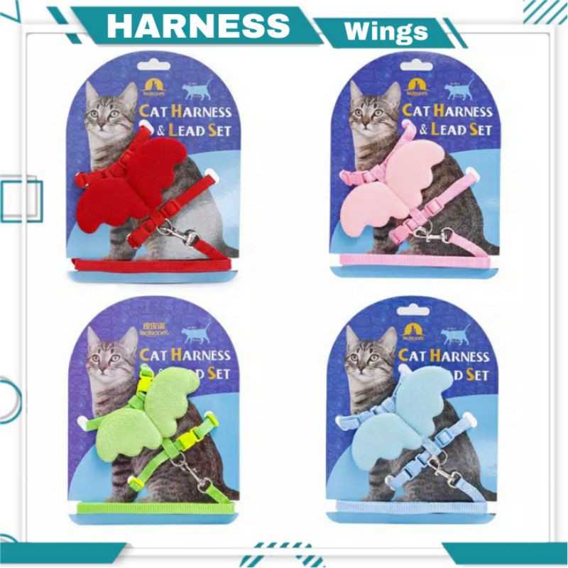 Harnest Angel Wings Harness Sayap Malaikat untuk Hewan Peliharaan