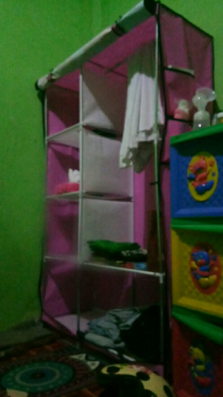 Lemari Pakaian 2 Sisi Portable Serbaguna