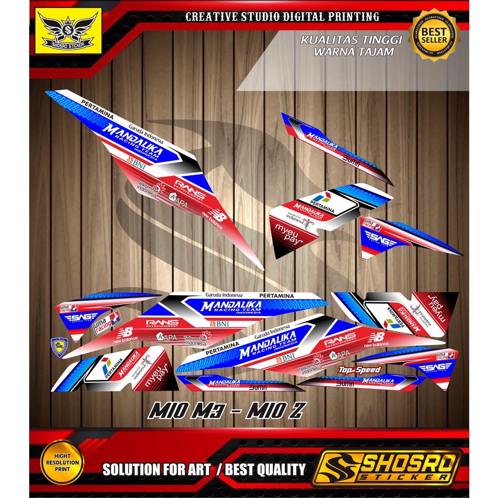 Striping Mio M3/125 Desain Mandalika Striping Mio M3 - MIO Z