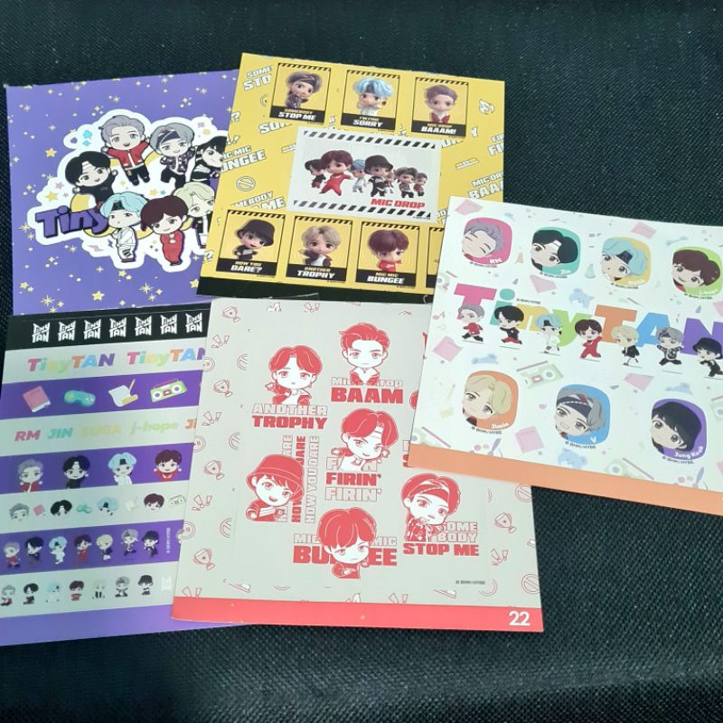 [SHARING] TinyTan Sticker - Official from Tiny Tan / BTS Sticker Book                               