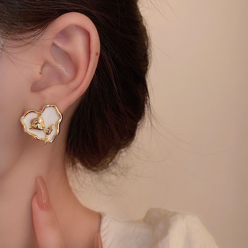 Anting Bentuk Bunga Tulip Gaya Retro