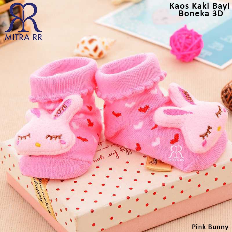 Kaos Kaki Bayi Karakter Boneka timbul 3D