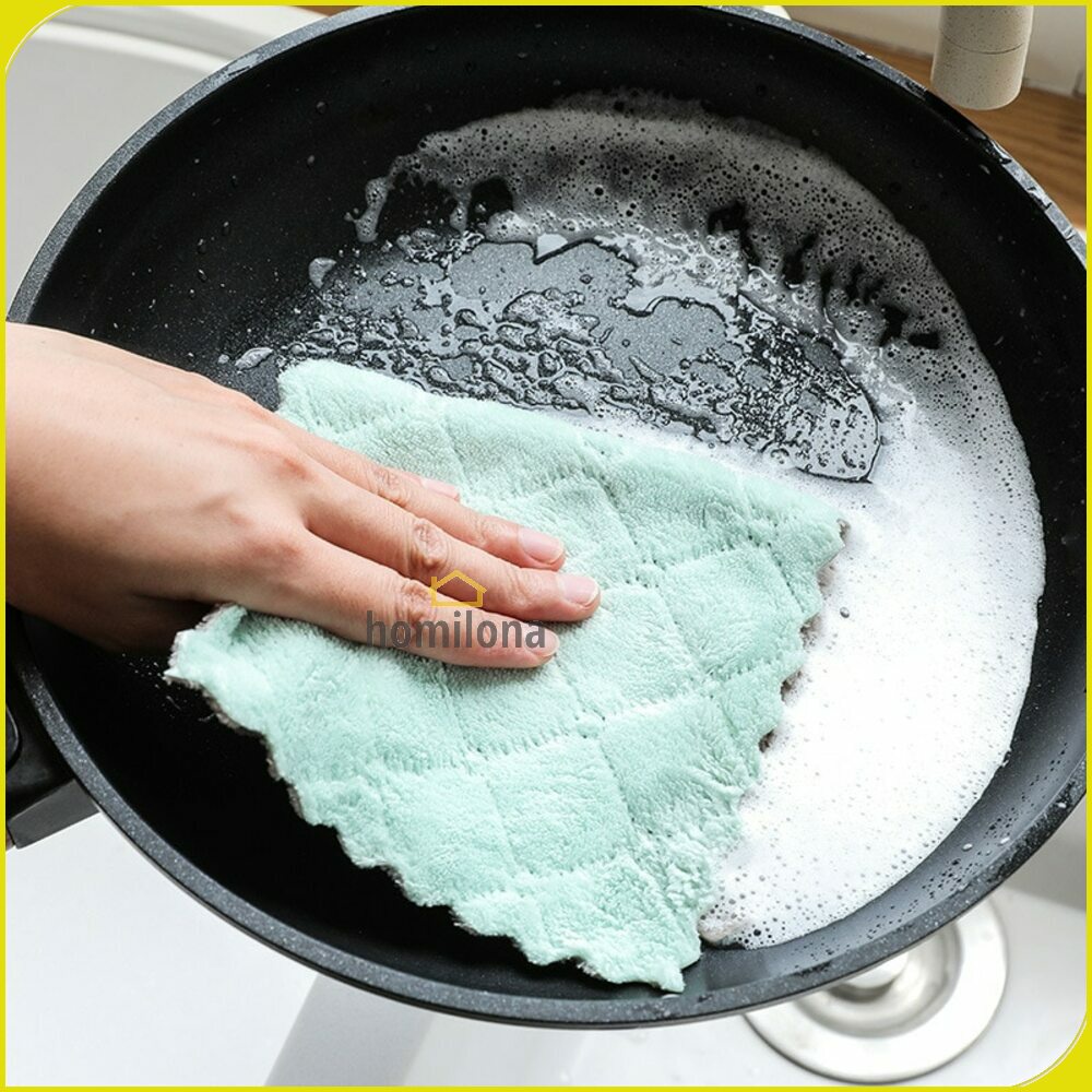 Kain Lap Dapur Microfiber Cleaning Cloth - eTya WJJD201 - Mix Color