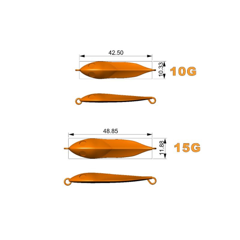 CETAKAN CNC Metal Jig / CNC Molding  / CNC Lure (Preoder)