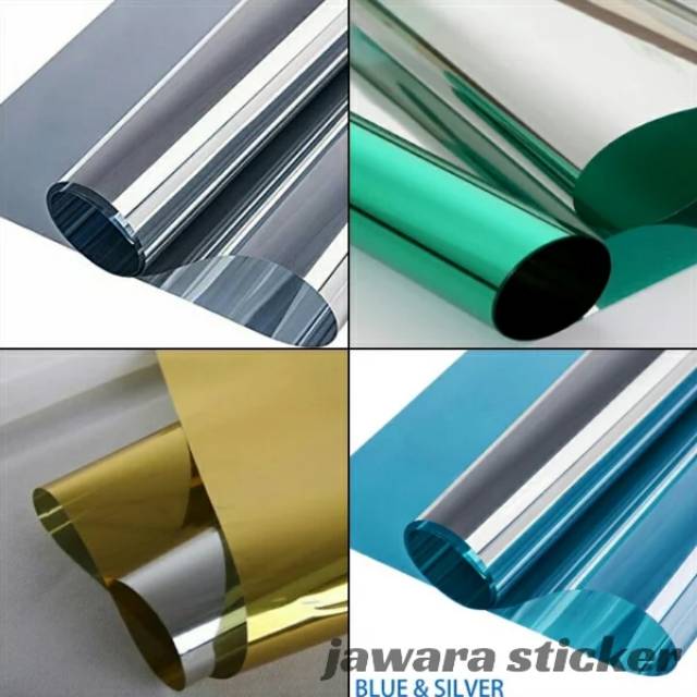 Wallpaper kaca Sticker kaca ONE Way/motif cermin terlaris/dekorasi rumah