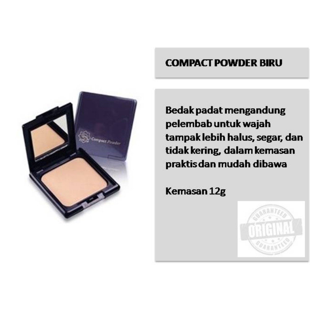 Viva Compact Powder Biru | Bedak Padat Biru