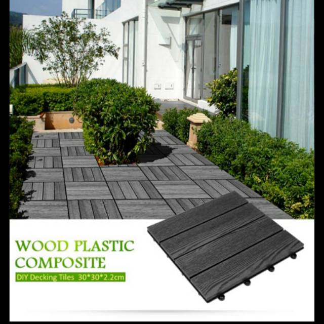 

DURAWOOD DECKTILE BLACK-A 310x310x22 MM