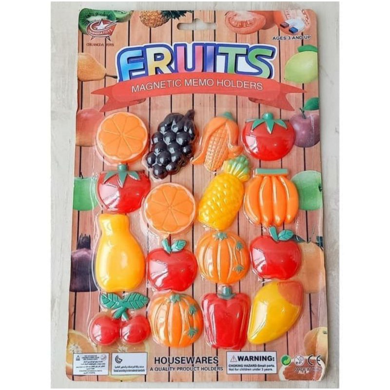 Tempelan Kulkas Buah Buahan