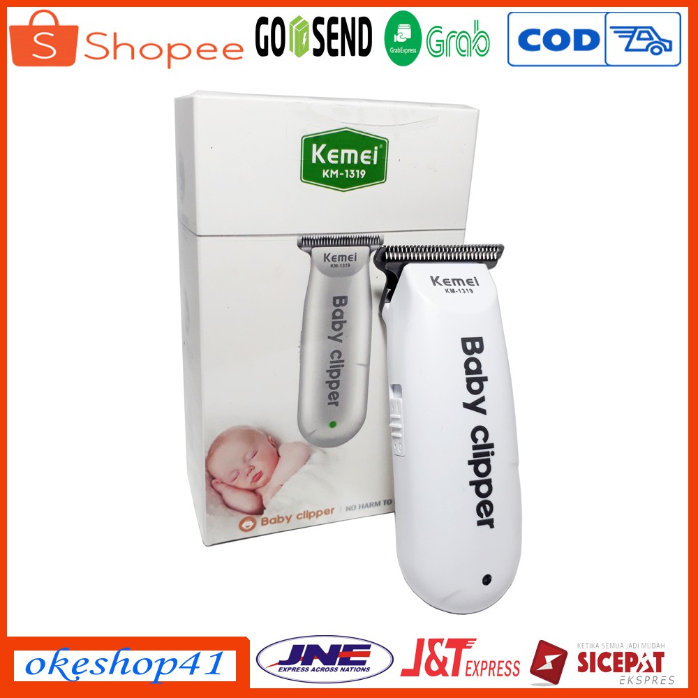 Kemei KM-1319 Cukuran Kumis Jenggot Baby Clipper Alat Cukur Rambut Cordless