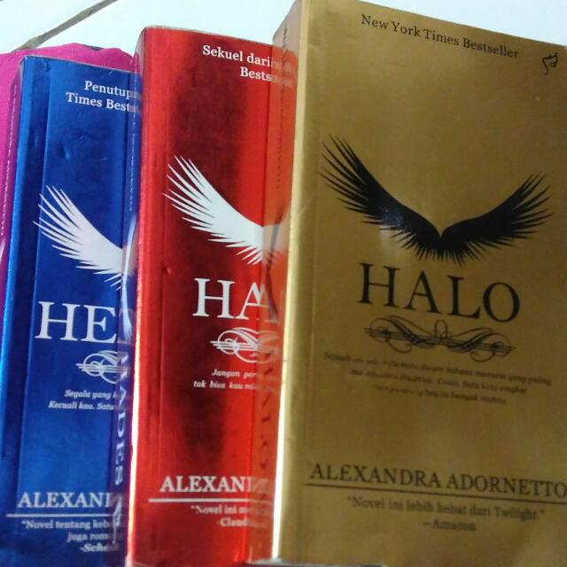 [INDONESIA] BUKU NOVEL HALO TRILOGI - HALO - HADES - HEAVEN - ALEXANDRA ADORNETTO [ORIGINAL]