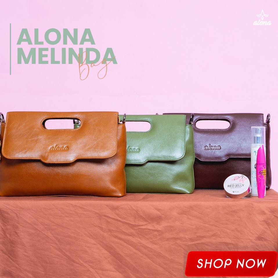 ↗ Tas Shoulder Sholder Bag Kulit Asli Handbag Kerja Wanita Besar Pesta Mewah Branded Elegan Premium