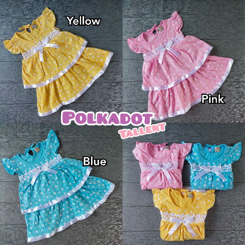 COD Dress Tallent usia 3-12 bulan baju anak perempuan / girl / cewek / kado murah lucu